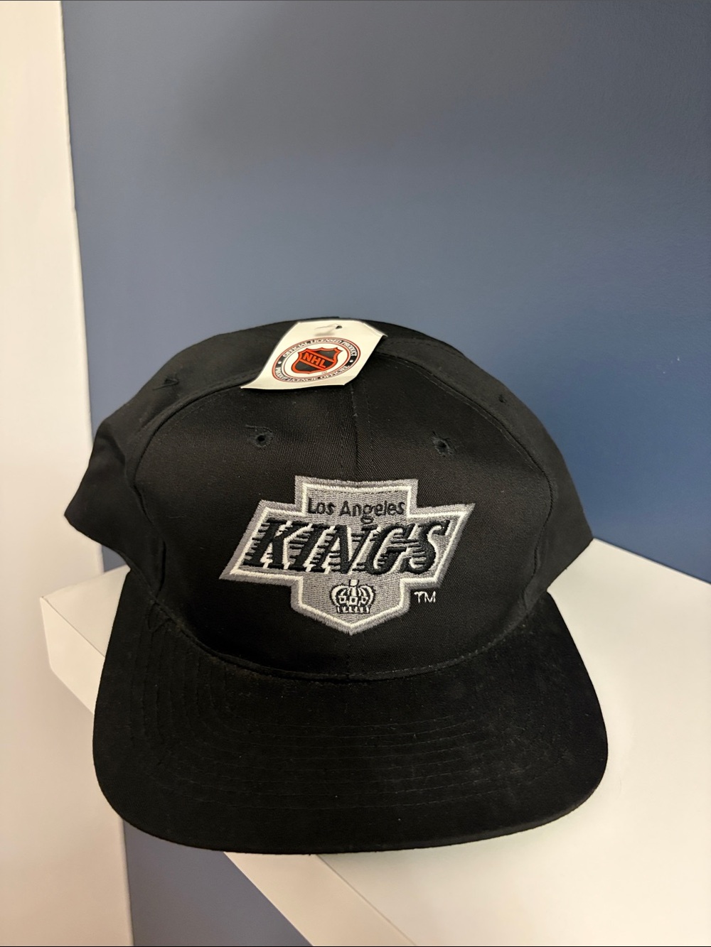 Vintage 90s Starter LA Kings NHL Snapback Hat Green Underbrim